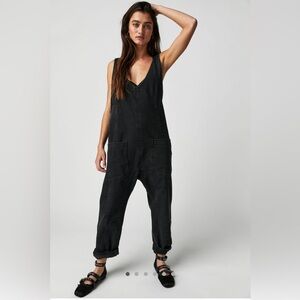 We The Free High Roller Jumpsuit - Mineral Black - XS